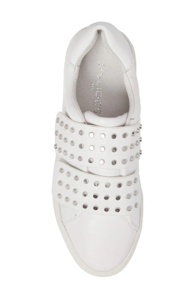 Shop Jslides Accent Slip-on Sneaker In White Leather