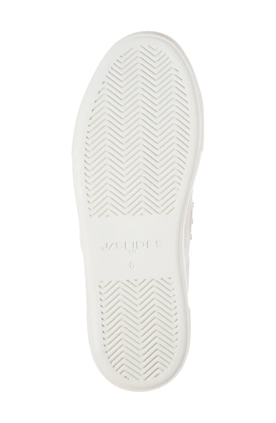 Shop Jslides Accent Slip-on Sneaker In White Leather