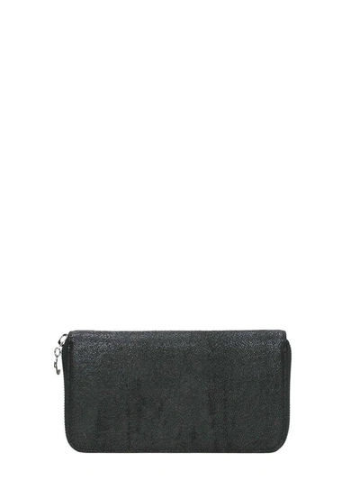 Shop Stella Mccartney Falabella Zipped Wallet In Black