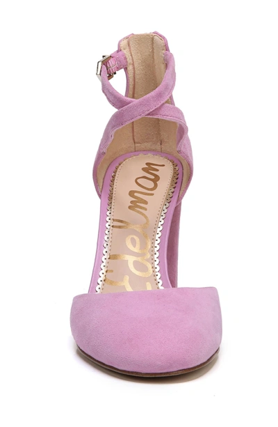 Shop Sam Edelman Simmons Pump In Fiji Pink Suede