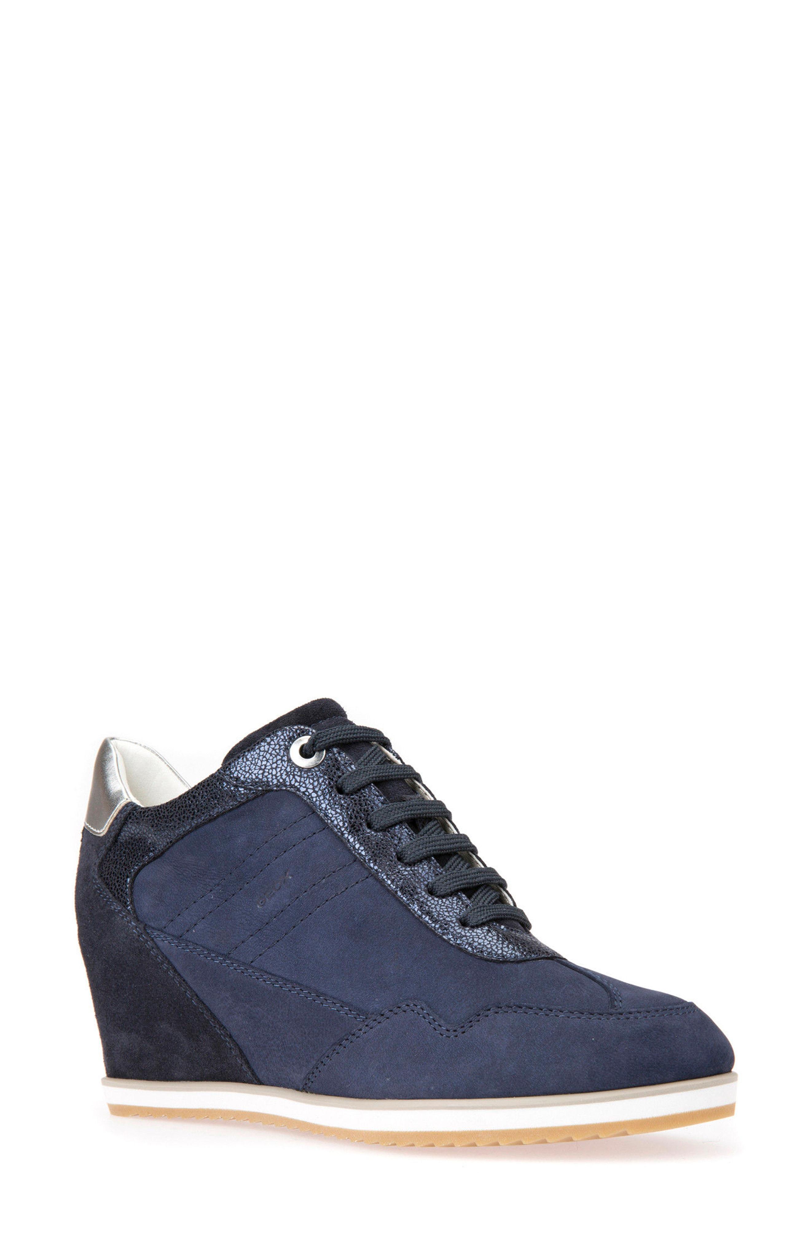 geox illusion 34 wedge sneaker