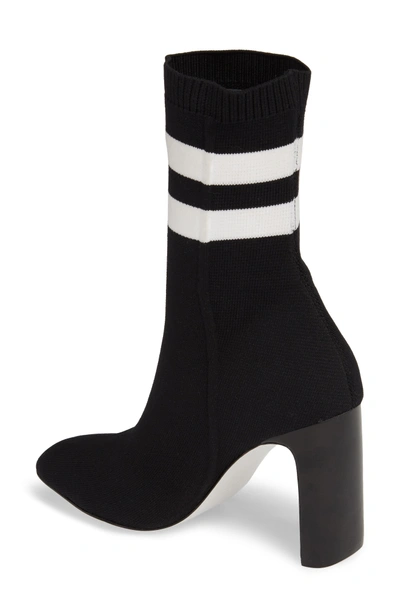 Shop Rag & Bone Ellis Sock Bootie In Black/ White