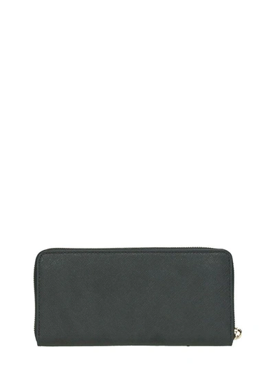 Shop Michael Kors Black Saffiano Leather Jet Set Wallet
