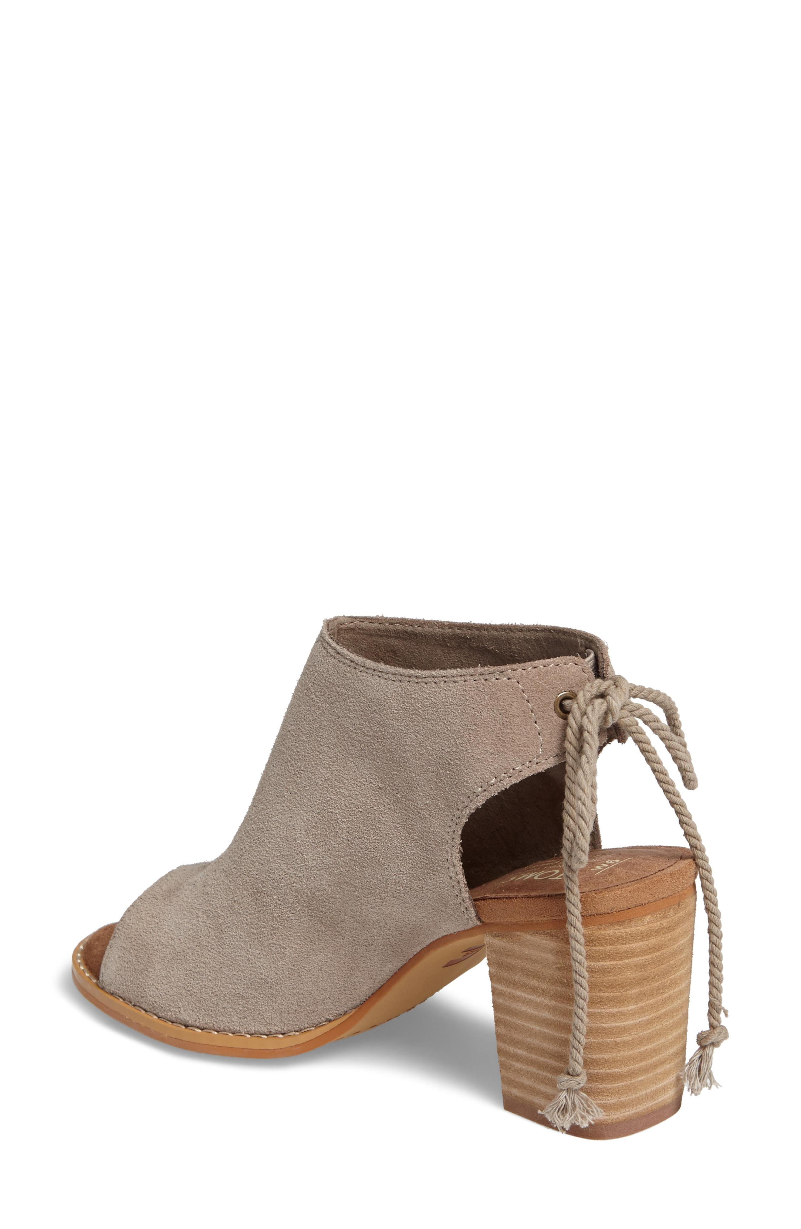 toms elba peep toe bootie