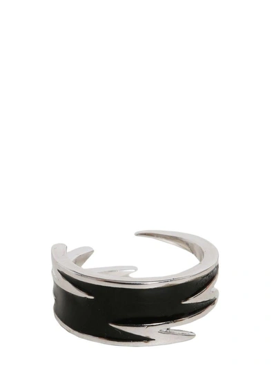 Shop Dsquared2 Lighting Bolt Rings In Nero