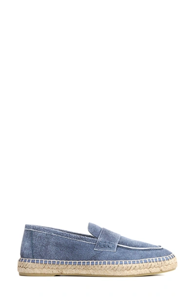 Shop Vince Daria Espadrille Loafer In Indigo Suede