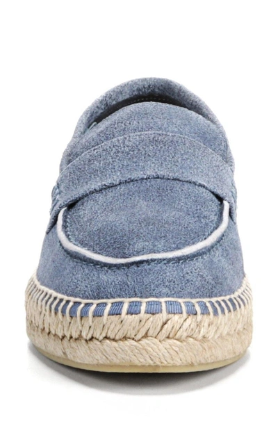 Shop Vince Daria Espadrille Loafer In Indigo Suede