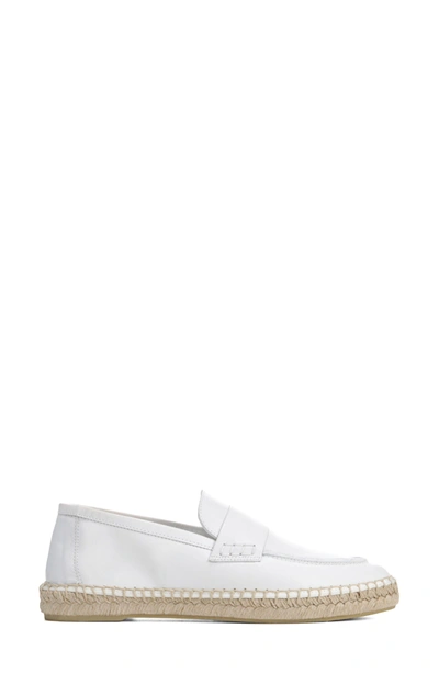 Shop Vince Daria Espadrille Loafer In White Leather