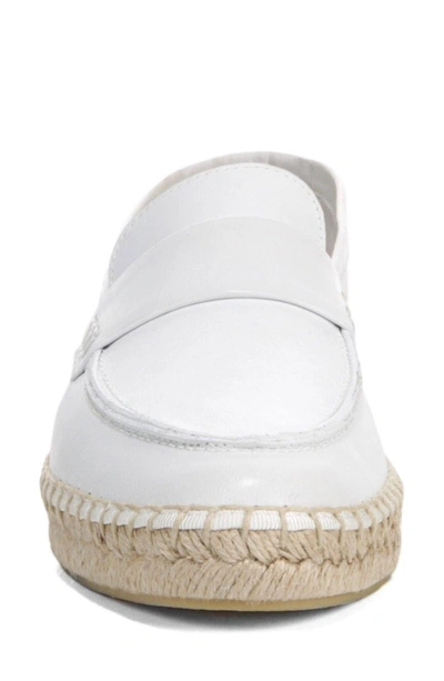 Shop Vince Daria Espadrille Loafer In White Leather