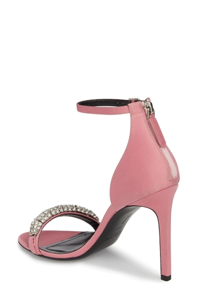 Shop Calvin Klein 205w39nyc Camelle Embellished Sandal In Rose Pink