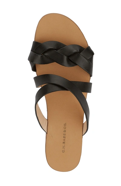 Shop G.h. Bass & Co. Scarlett Slide Sandal In Black Leather