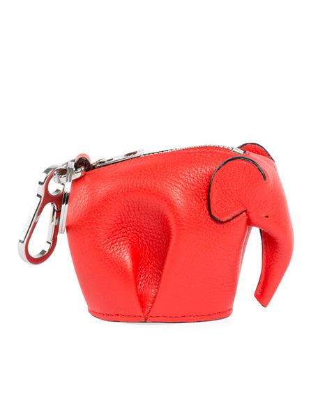 Loewe Elephant Leather Coin Case In Red | ModeSens