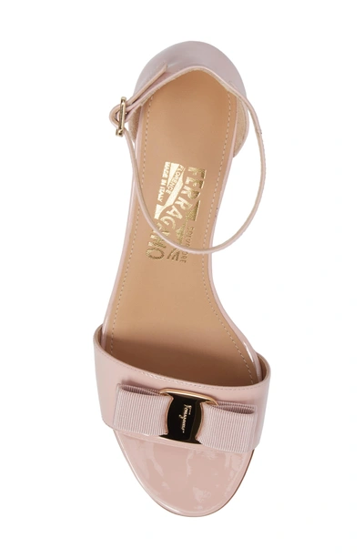 Shop Ferragamo Gavina Ankle Strap Sandal In Bon Bon Pink
