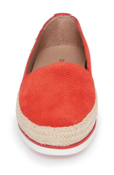 Shop Donald J Pliner Palm Slip-on Sneaker In Poppy Suede