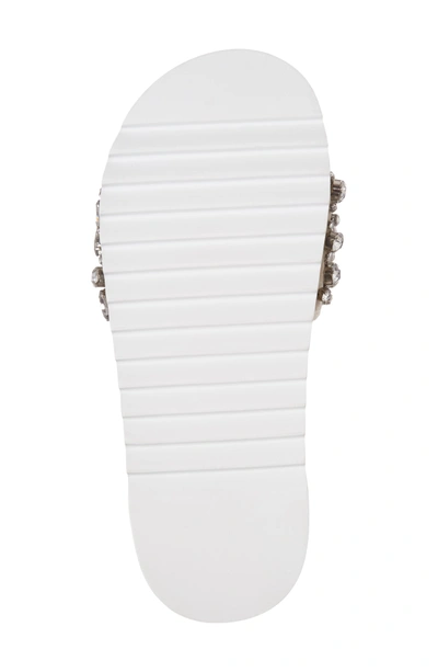 Shop Joie Jacory Crystal Embellished Slide Sandal In Fog