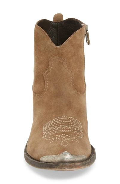 Shop Golden Goose Young Western Boot In Tan Suede