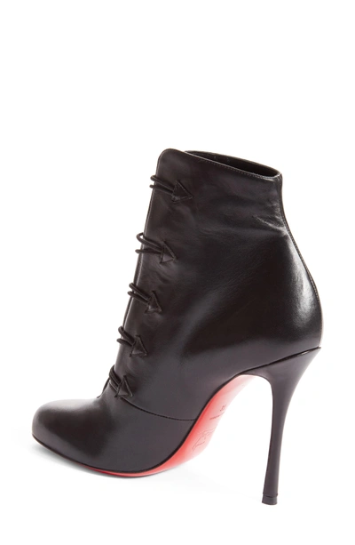 Shop Christian Louboutin Booton Bootie In Black Leather