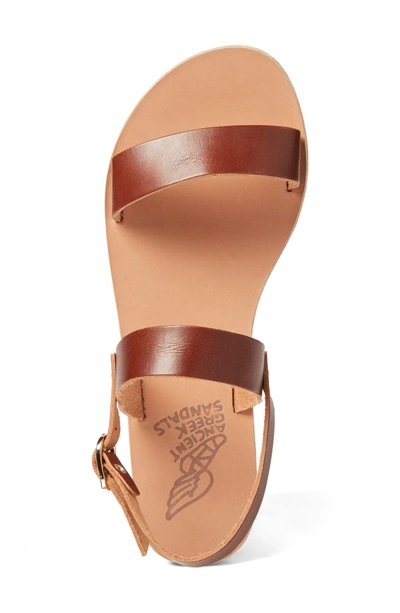 Shop Ancient Greek Sandals Clio Slingback Sandal In Cotto/ Brown