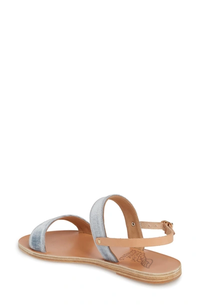Shop Ancient Greek Sandals Clio Slingback Sandal In Azur Velvet