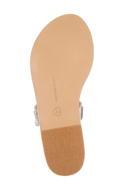 Shop Ancient Greek Sandals Clio Slingback Sandal In Metallic Crosta