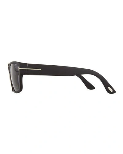 Shop Tom Ford Mason Matte Polarized Sunglasses, Black