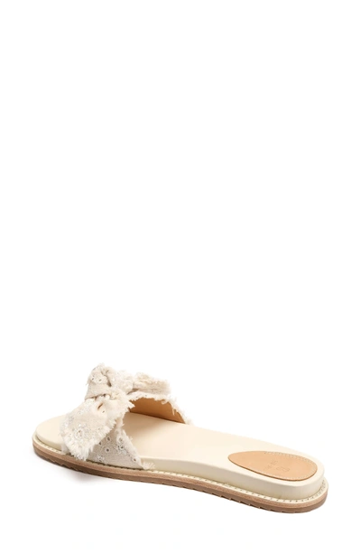 Shop Bill Blass Carmela Slide Sandal In Vanilla