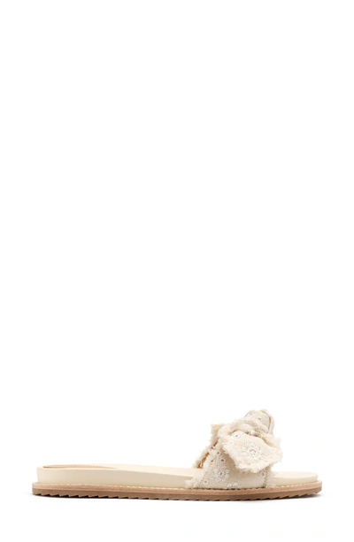 Shop Bill Blass Carmela Slide Sandal In Vanilla