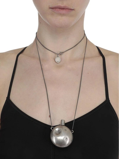 Shop Ann Demeulemeester Silver Necklace