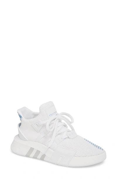 Shop Adidas Originals Eqt Basketball Adv Sneaker In White/ White/ Ash Blue