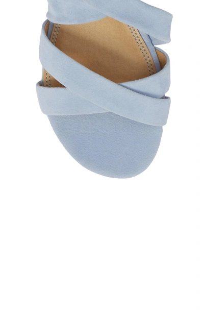 Shop Splendid Feodora Ankle Wrap Sandal In Lavender Blue Suede