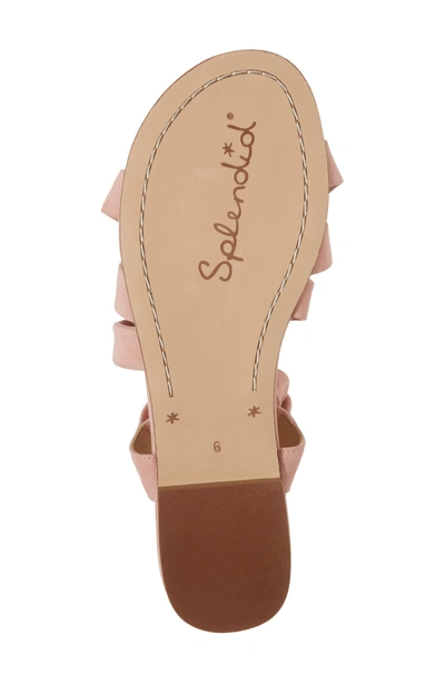 Shop Splendid Feodora Ankle Wrap Sandal In Blush Suede