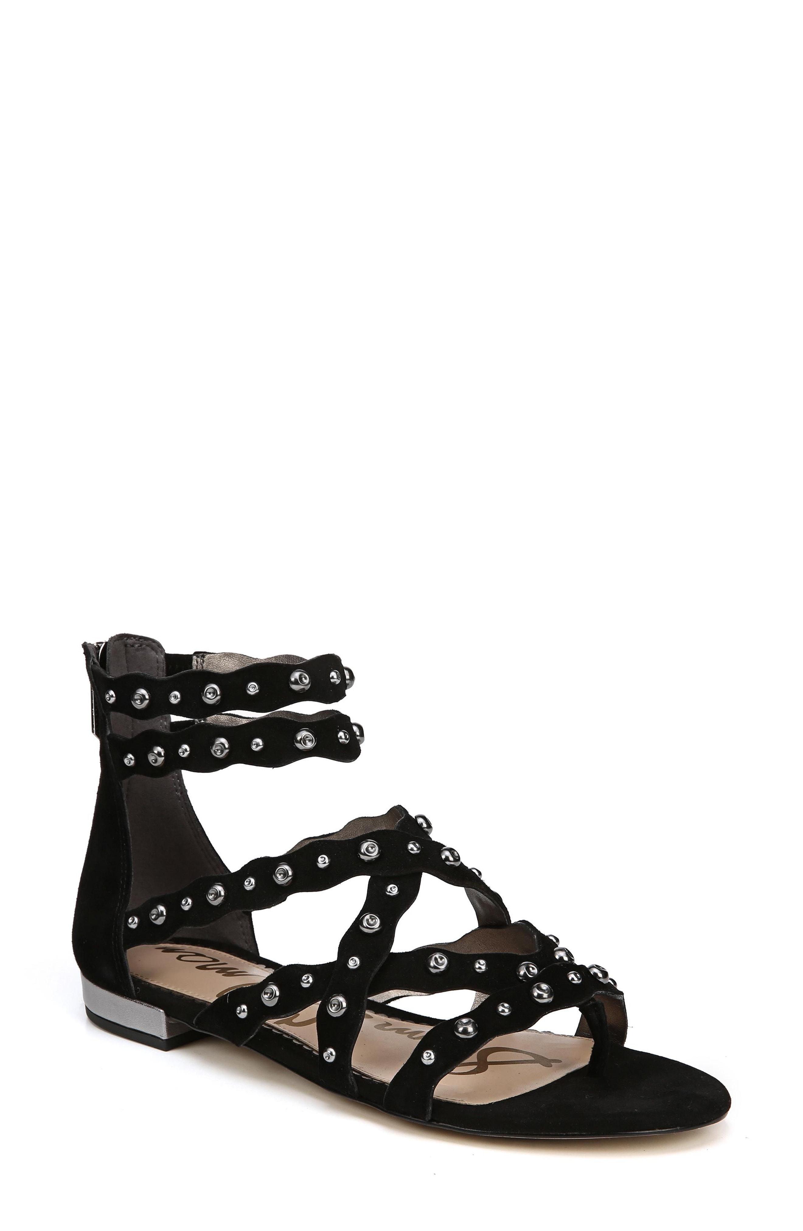 sam edelman black suede sandals