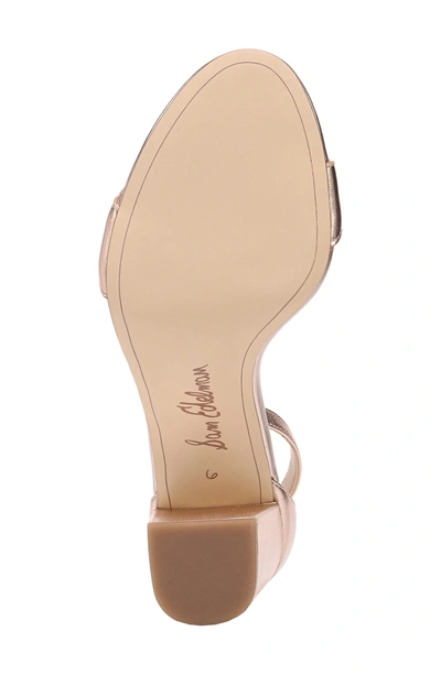 Shop Sam Edelman Odila Sandal In Blush Gold Leather