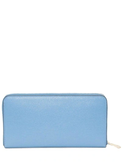 Shop Furla - Babylon Wallet In Light Blue