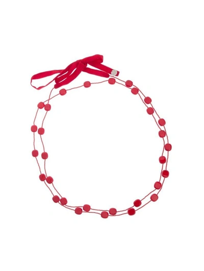 Shop Maria Calderara - Necklace In Red