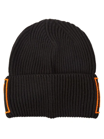 Shop Versace Equality Embroidered Beanie In Nero