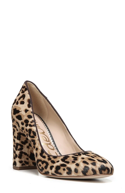 Shop Sam Edelman Stillson Pump In Sand Fabric