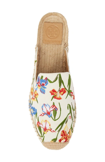 Shop Tory Burch Espadrille Mule In New Ivory