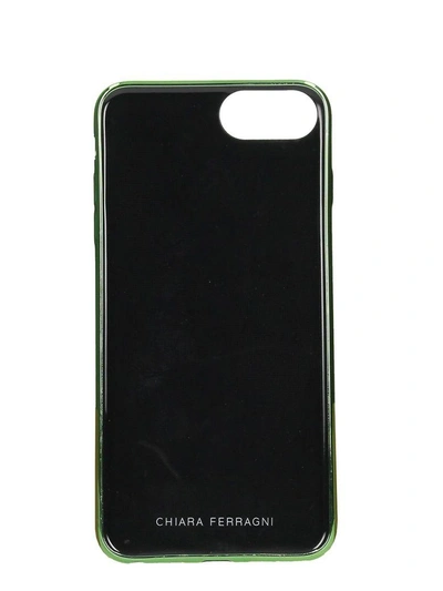 Shop Chiara Ferragni Flirting Glitter Iphone S7plus Case In Green