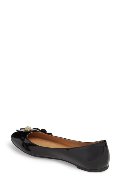 Shop Marc Jacobs Daisy Studded Ballet Flat In Black