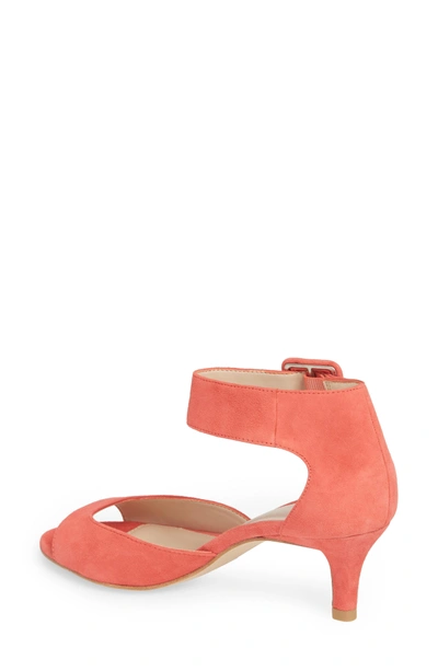Shop Pelle Moda 'berlin' Ankle Strap Sandal In Flamingo Suede