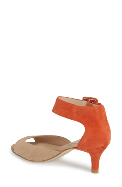 Shop Pelle Moda 'berlin' Ankle Strap Sandal In Sand/ Sunset Suede