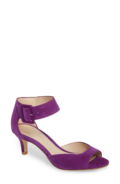 Shop Pelle Moda 'berlin' Ankle Strap Sandal In Violet Suede