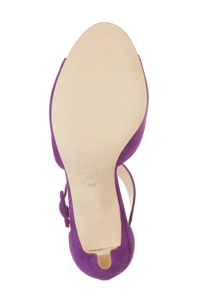 Shop Pelle Moda 'berlin' Ankle Strap Sandal In Violet Suede