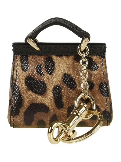 Shop Dolce & Gabbana Sicily Mini Bag Keyring