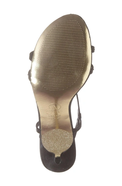 Shop Adrianna Papell 'amari' Evening Sandal In Black Satin