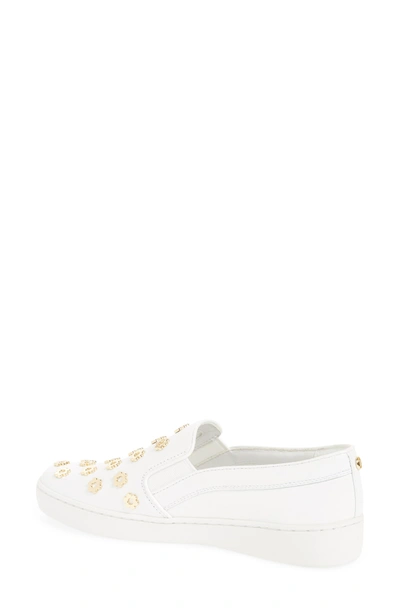 Shop Michael Michael Kors Keaton Slip-on Sneaker In White