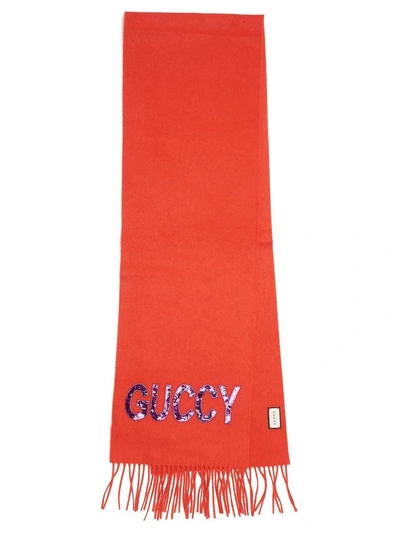 Shop Gucci Scarf In Red