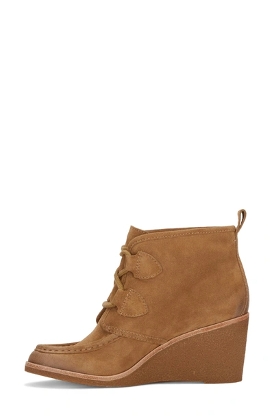 Shop G.h. Bass & Co. Rosa Wedge Bootie In Camel Suede