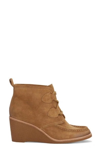Shop G.h. Bass & Co. Rosa Wedge Bootie In Camel Suede